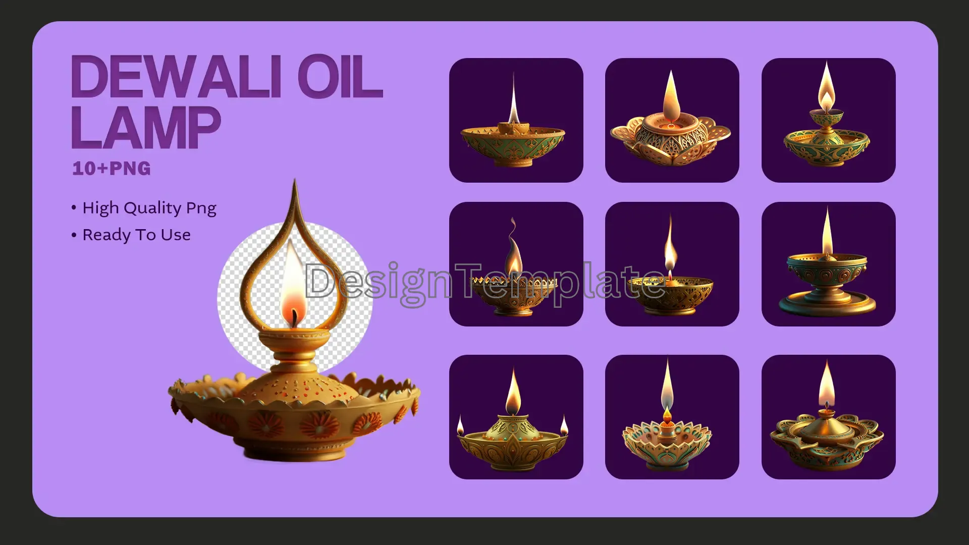 Festival of Lights Diwali Oil Lamp 3D Collection